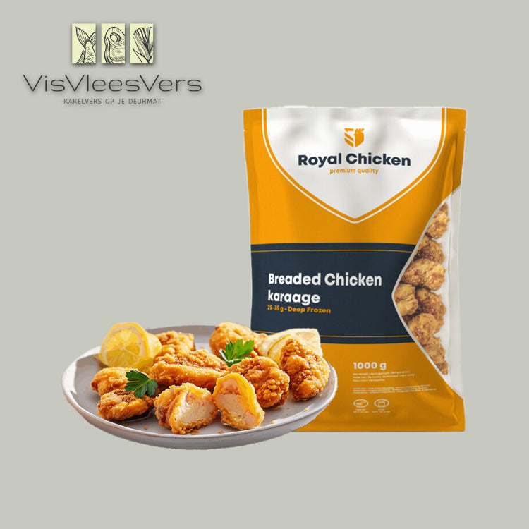 Karaage (gepaneerde kippendij) per kilo